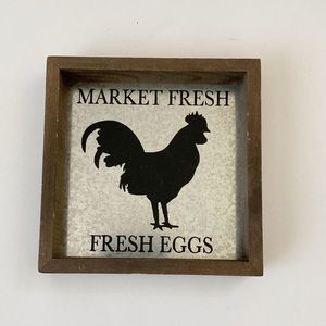 Spring Shop Market Fresh Eggs Decor Sign